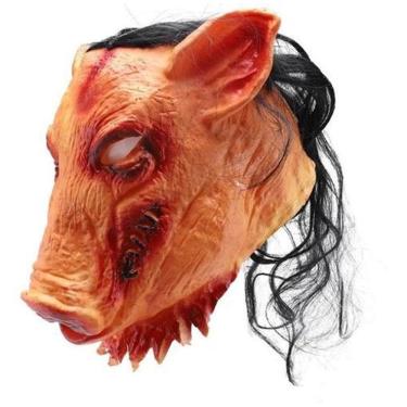 Imagem de Mascara Látex Porco Jigsaw Halloween Festa