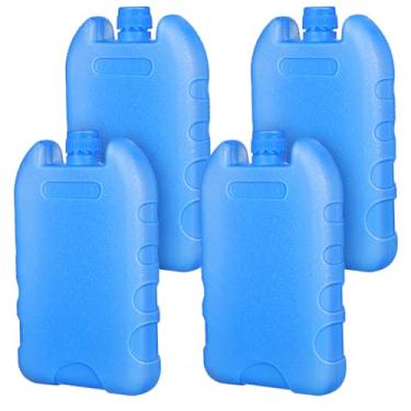 Imagem de balacoo Bolsas de gelo para lancheiras: 4 unidades de pacotes de gelo para refrigerador reutilizável freezer pequena lancheira térmica para acampamento, trabalho
