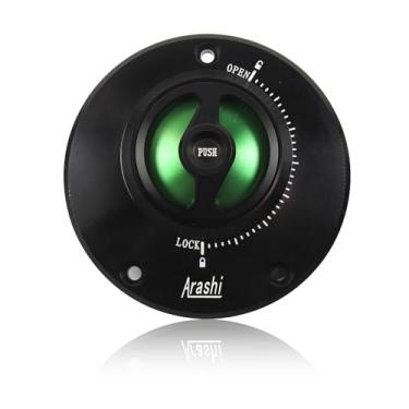 Imagem de Tampa de gás sem chave CNC verde Arashi para Kawasaki Ninja 400R ZX6R ZX6RR 650R 1000 ZX9R ZX10R ZX12R ZX14R, ER4N ER400 ER6F ER6N Vuclan 650 S Z650 Z750 Z800 Z900 Z1000 0 ZZR 6 00 1200, Versy-s 650