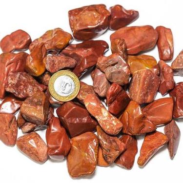 Imagem de 1kg de Jaspe Africano Rolado - Pedra Natural Tipo A (20 a 35mm) - Atac