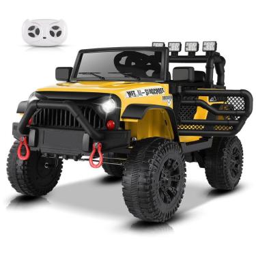 Imagem de Mini Carro Elétrico Infantil Hikole 12V, Controle Remoto, Bluetooth, Luzes de LED, Cinto de Segurança, Rodas Motorizadas