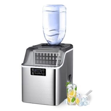 Imagem de COOLOME Máquina de Gelo Automática Portátil até 20kg, 24H, 110v, COOLHOME, Prateado