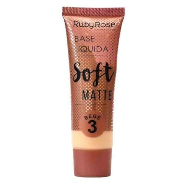 Imagem de Base Líquida Facial Solft Matte Escolha Sua Cor - Ruby Rose (Bege 03)