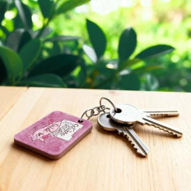 Imagem de Kit 100 Chaveiros Outubro Rosa MDF  Lembrancinha Conscientização - Del