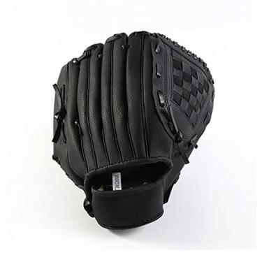 Imagem de Luva de beisebol para crianças/jovens/adultos desportos ao ar livre luva de beisebol equipamento de prática de softball tamanho 9,5/10,5/11,5/12,5 mão esquerda para menino adulto homem mulher treino