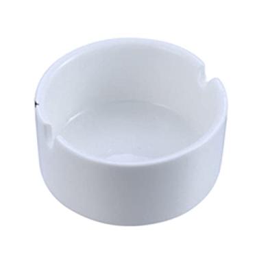 Imagem de Cinzeiro de ervas daninhas cinzeiro redondo de cerâmica, cinzeiro comercial para bar de hotel, cinzeiro branco simples, cinzeiro para casa, quarto, sala de estar, cozinha, cinzeiro para cigarros