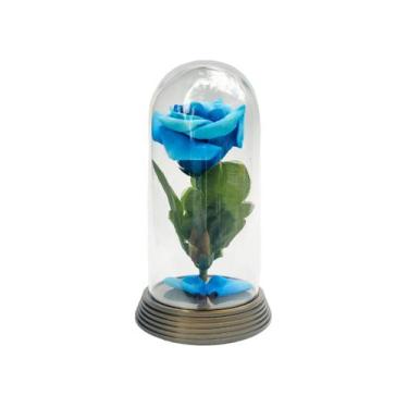 Imagem de Redoma Cúpula A Rosa Encantada A Bela E A Fera / Pequeno Príncipe Base