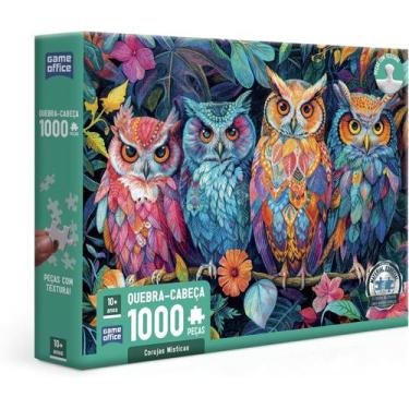 Imagem de Quebra-Cabeça - 1000 Peças - Corujas Místicas - 3345 - Toyster