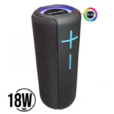Imagem de Caixa de Som Portátil Bluetooth IPX6 K450 Kimaster 18W Cinza