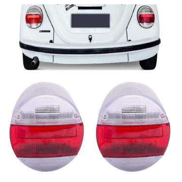 Imagem de Par Lente Traseira Fusca Fafá 1979/86 Itamar 1993/96 Cristal