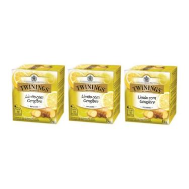 Imagem de 30 Sachês, Chá Twinings, Limão com Gengibre - 11661, Limão com Gengibr