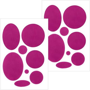 Imagem de Pndeyo 16 peças de remendos de jaqueta acolchoada, adesivo autoadesivo de reparo de tecido de nylon, adesivo oval redondo à prova d'água para casacos, roupas, tendas, sacos de dormir, calças de esqui,