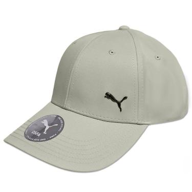 Imagem de Boné Puma Metal Cat Logo Metal Ajustável Bege Alpine Snow