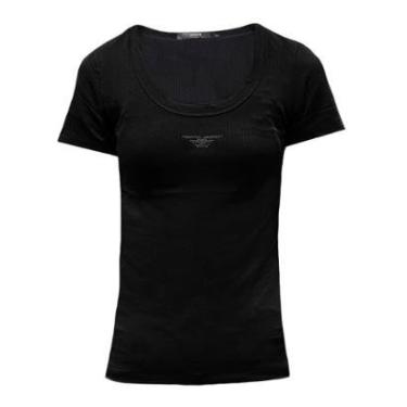 Imagem de Blusa Ellus Baby Look Canelada Hotfix-Feminino
