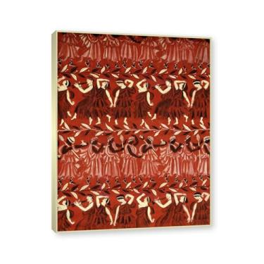 Imagem de NHLDZYH Moldura champanhe. Folhas impressionistas, (sem título 70) de Raoul Dufy, reprodução de quadros, quadros de pinturas famosas, imagem murais quartos. 60x80cm