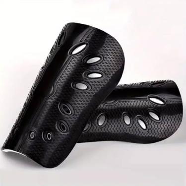 Imagem de Caneleiras de futebol, caneleiras para jogos de futebol com proteção de almofada de EVA, revestimento endurecido de defesa de colisão para jogos de futebol e treinamento de competição, equipamento de