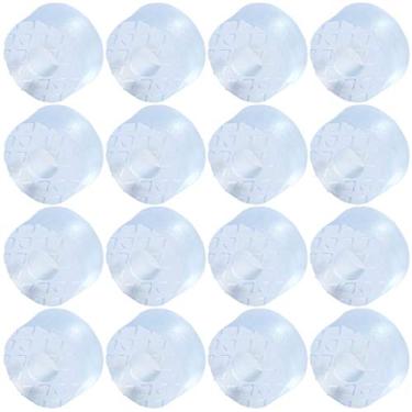 Imagem de 16 peças de pés redondos de borracha de 15 mm antiderrapante antiderrapante protetor de piso para móveis mesa cadeira sofá
