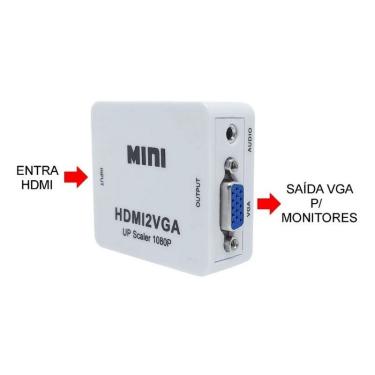 Imagem de Adaptador Conversor Hdmi Para Vga Ps4,xbox,pc Para Monitor Vga
