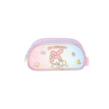 Imagem de Estojo triplo médio acetinado my melody luxcel, M, ROSA