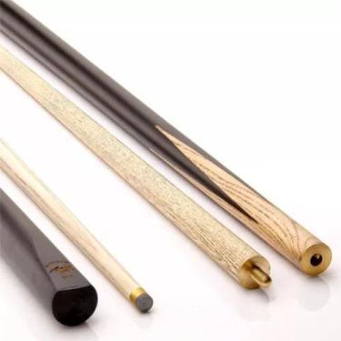 Imagem de Taco de sinuca Prossional madeira ash 11mm virola metal sola Brinde - 