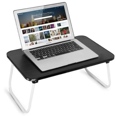 Imagem de Bandeja de laptop Lap Desk YBJ-ake para cama ou sofá, preta