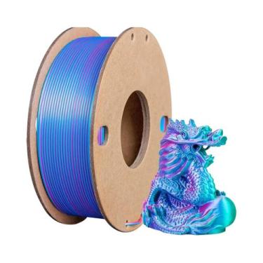 Imagem de Filamento De Impressora 3D Multicolorido Dual/Tri Color 1.75mm PLA Bri