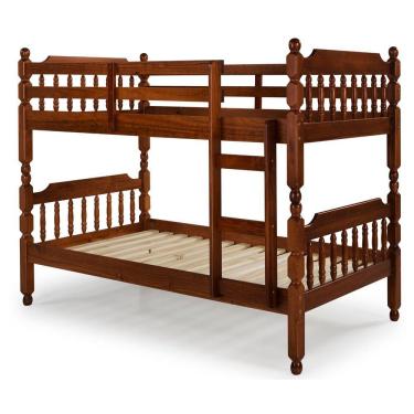 Imagem de Beliche Torneado Em Madeira Maciça Mv Outlet Mogno