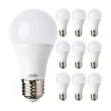 Imagem de 2X Kit 10 Lâmpada Led Bulbo 15W E27 Branco Frio Ledo Cor Da