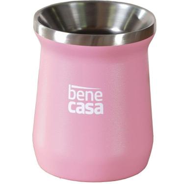 Imagem de Cuia Térmica Para Chimarrão Tereré Matte 300ml Rosa
