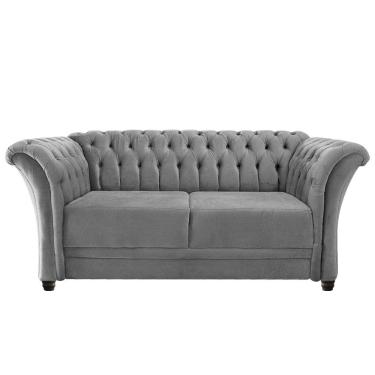 Imagem de Namoradeira Chesterfield Sofia Suede Cinza