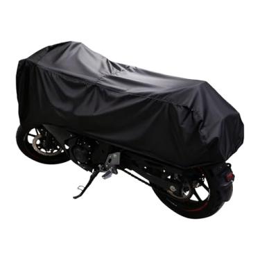 Imagem de Dream Apparel Meia capa para motocicleta, capa de motocicleta à prova d'água para uso externo, proteção contra poeira, chuva, neve, ajuste universal, capa de veículo de motocicleta resistente com