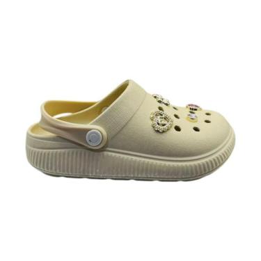 Imagem de Sandália Babuch Infantil Molekinha Gaspea Meninas, Creme, 27