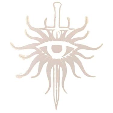 Imagem de Adesivo decalque Dragon Age Inquisition com 15 cm de altura e 12,7 cm de largura para carro, caminhão, computador, laptop, veículo, janela, exterior/interno (branco)