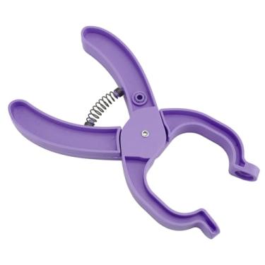 Imagem de Cffuvros Ferramenta de Olho de Segurança para Crochê, Design Ergonômico de Plástico, Olhos de Animais, Ferramenta de Suprimentos para Vários Projetos de Crochê e Costura (Roxa)