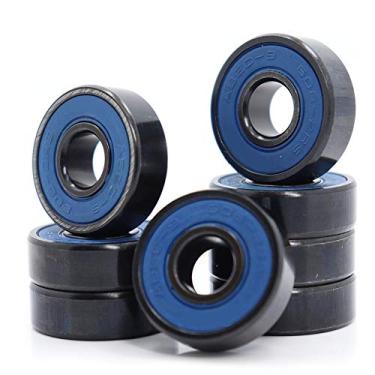 Imagem de ABEC-9 608 2RS Rolamento de roda de skate em linha 608 RS rolamentos de esferas de skate antiferrugem 608RS eixo selado vermelho 8 x 22 x 7 mm