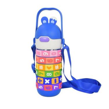 Imagem de Garrafa Térmica Infantil Educativa Tabuada Números 430 ML - Minutobaby