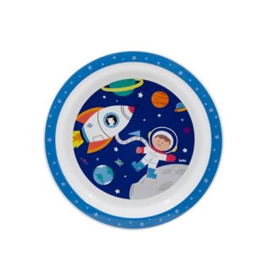 Imagem de Pratinho Infantil Raso Animal Fun e Frutti para Micro-Ondas Buba (Astronauta)