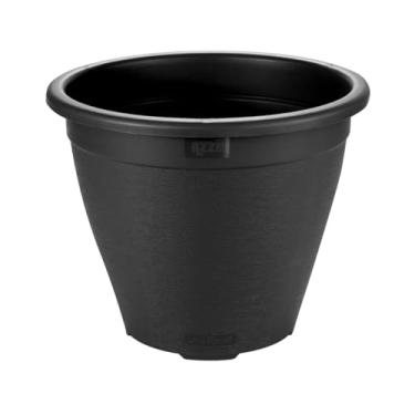 Imagem de Vaso De Planta Redondo Plástico Médio 5,5 Litros Para Horta Tempero Flores (Preto)