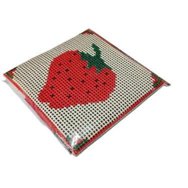 Imagem de Kit para iniciantes em bordado em tela, incluindo fios, agulhas e manual de tapeçaria com meia agulha(019)