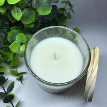 Imagem de Vela Aromática com Cristal Natural 100g/150g | Cera de Coco Vegetal | Presente e Aromaterapia(Lavanda,100G)