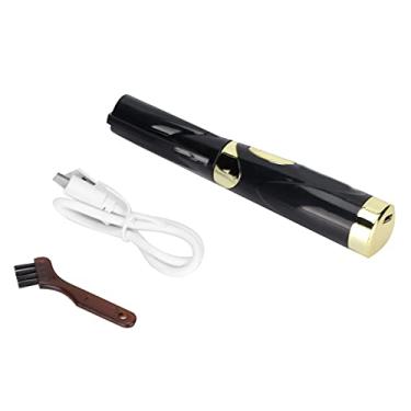 Imagem de Modelador de cílios aquecido, usb, recarregável, elétrico, ferramenta de ondulação para cílios naturais de longa duração, material abs, tamanho mini portátil (Preta)