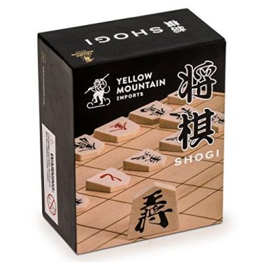 Imagem de Yellow Mountain Imports Wooden Shogi Japanese Chess Game Traditional Koma Playing Pieces Set