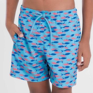 Imagem de Shorts Infantil Com Estampa De Peixes-Masculino