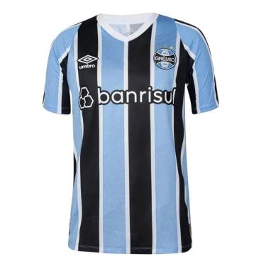 Imagem de Camisa Umbro Grêmio I 2024/25 Torcedor Masculina - Azul M-Masculino