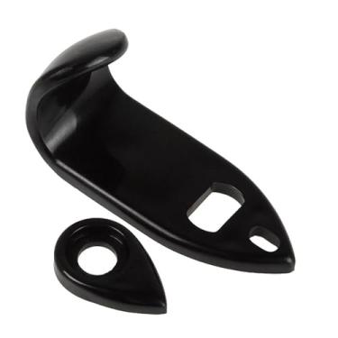 Imagem de Acessórios profissionais de saxofone 2 peças preto ABS grande descanso de dedo para descanso de dedo para saxofone alto saxofone sopro madeira instrumentos musicais peças acessórios