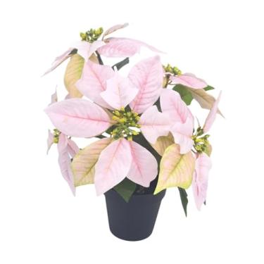 Imagem de Wswqop Vaso de Poinsétia Decorativo para Lareira Ou Prateleira de Natal.