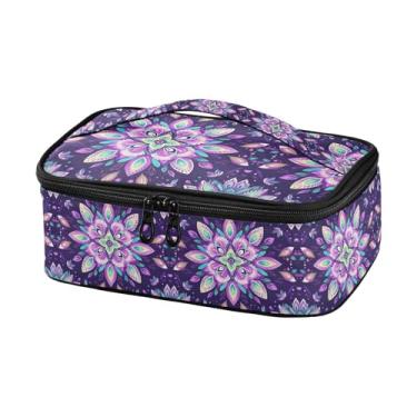 Imagem de GUIJI Lancheira com isolamento mandala, lancheira à prova de vazamento para mulheres e homens, lancheira portátil para trabalho, piquenique, viagens