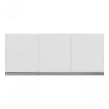 Imagem de Armário Aéreo Multiuso Andreia 120cm 3 Portas Ajl Móveis Cor Branco