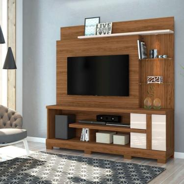 Imagem de Estante De Tv 55 Pol 182cm Com Pé Para Sala Elaris -off White M20 - D'rossi