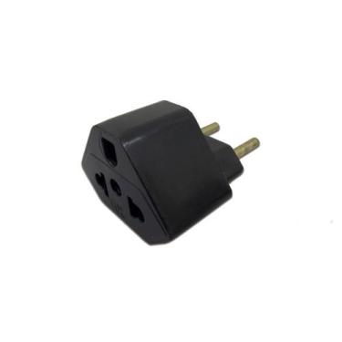 Imagem de Plug Adaptador de Tomada Preto 20A Universal - TR